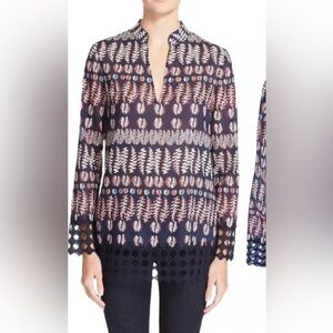 Tory Burch Navy Tunic